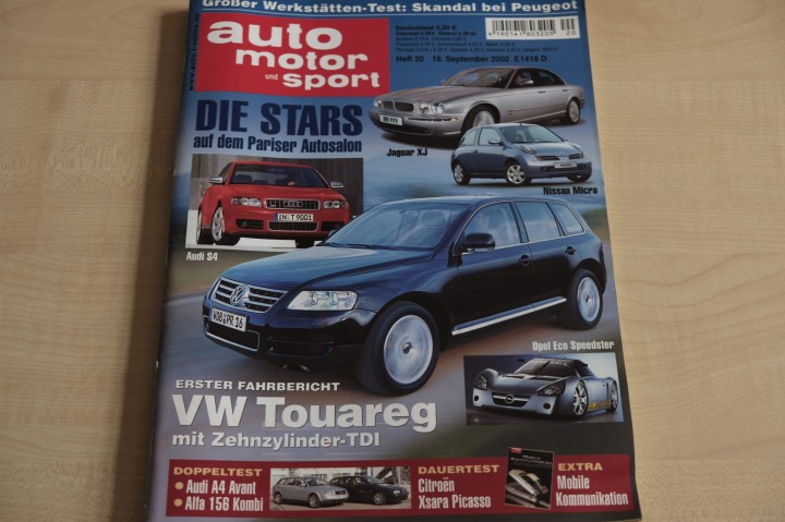 Deckblatt Auto Motor und Sport (20/2002)